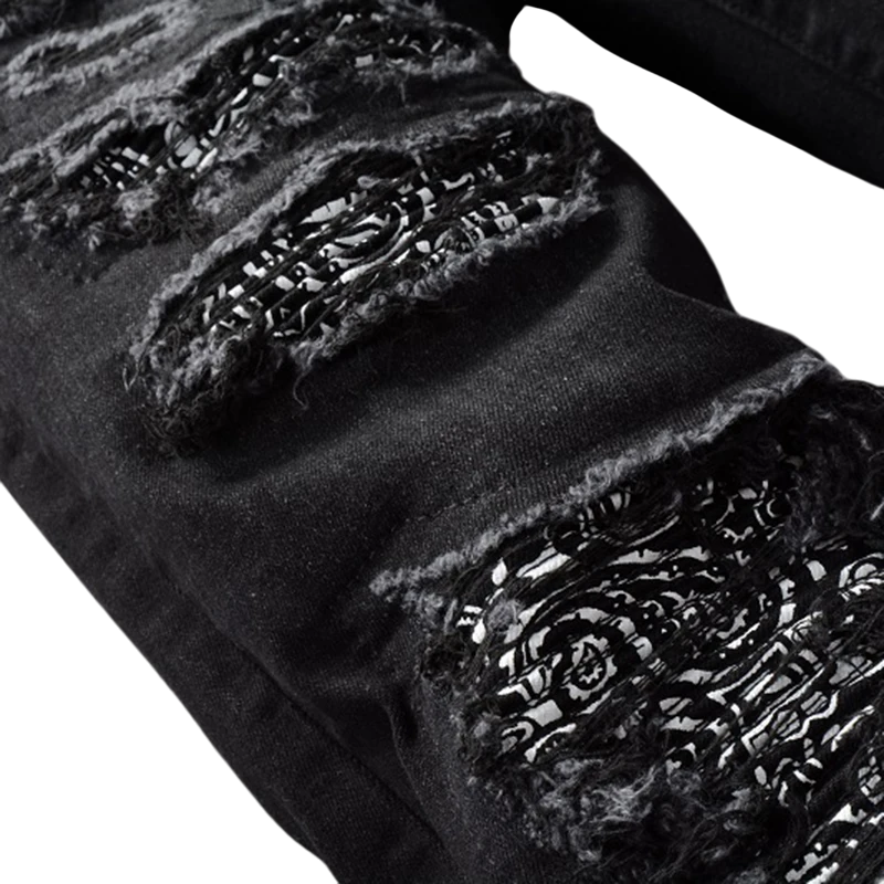 Bandanna Paisley Printed Jeans
