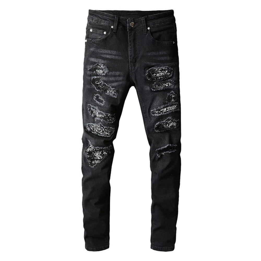 Bandanna Paisley Printed Jeans