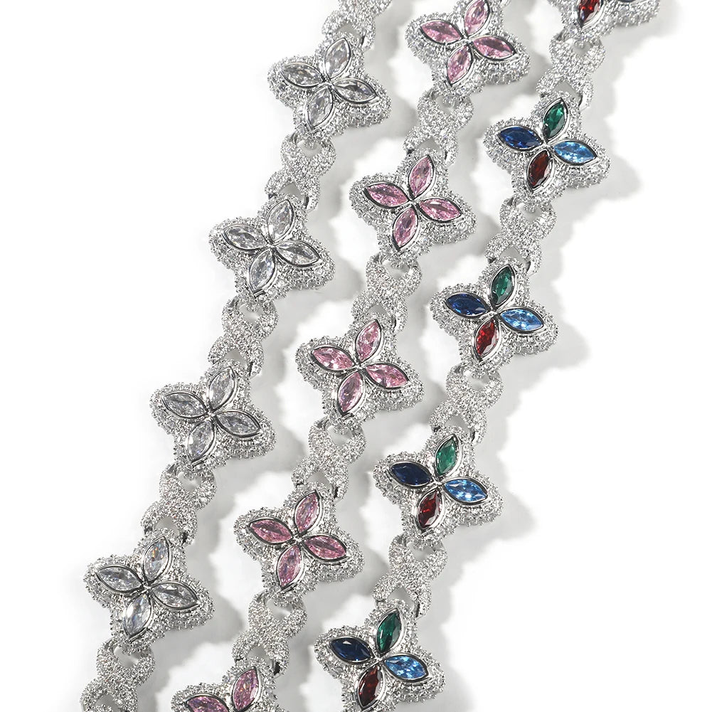 Zirconia Clover Chain