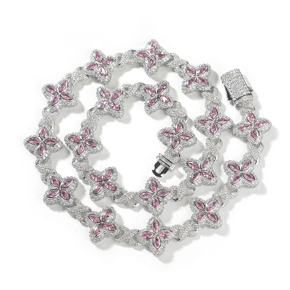 Zirconia Clover Chain