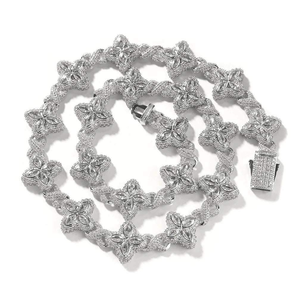 Zirconia Clover Chain