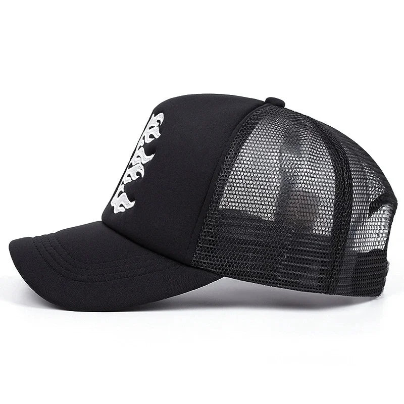 Embroidered Side Face Cap