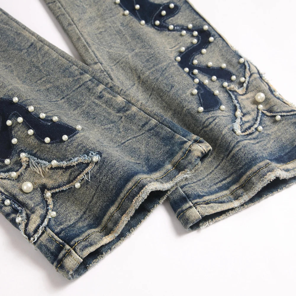 Pearl Boot Cut Denim Jeans
