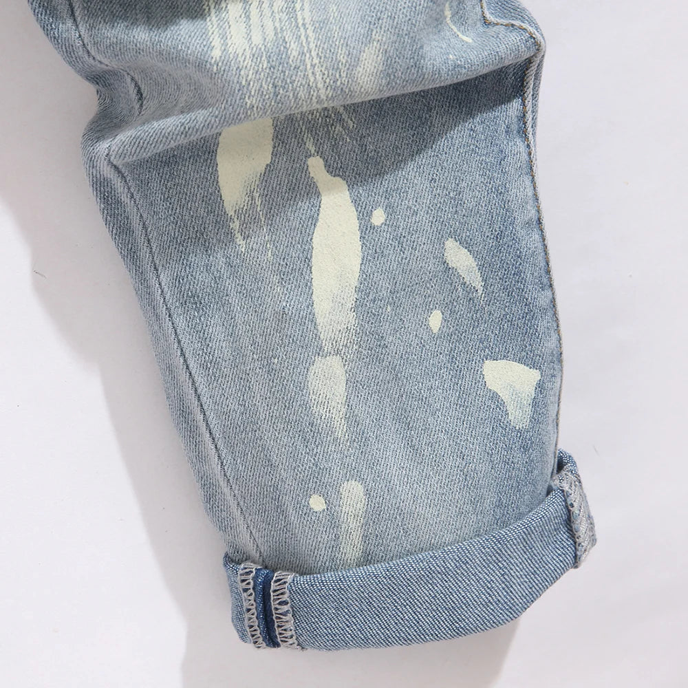 Crystal Patch Denim Jeans