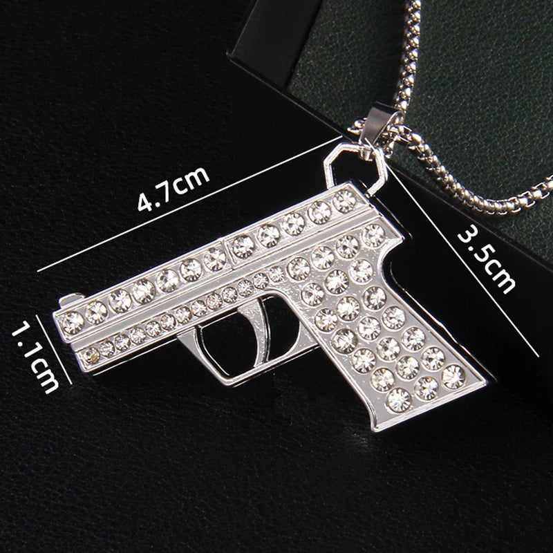 Glock Chain De Oro Amarillo 18K / Silver