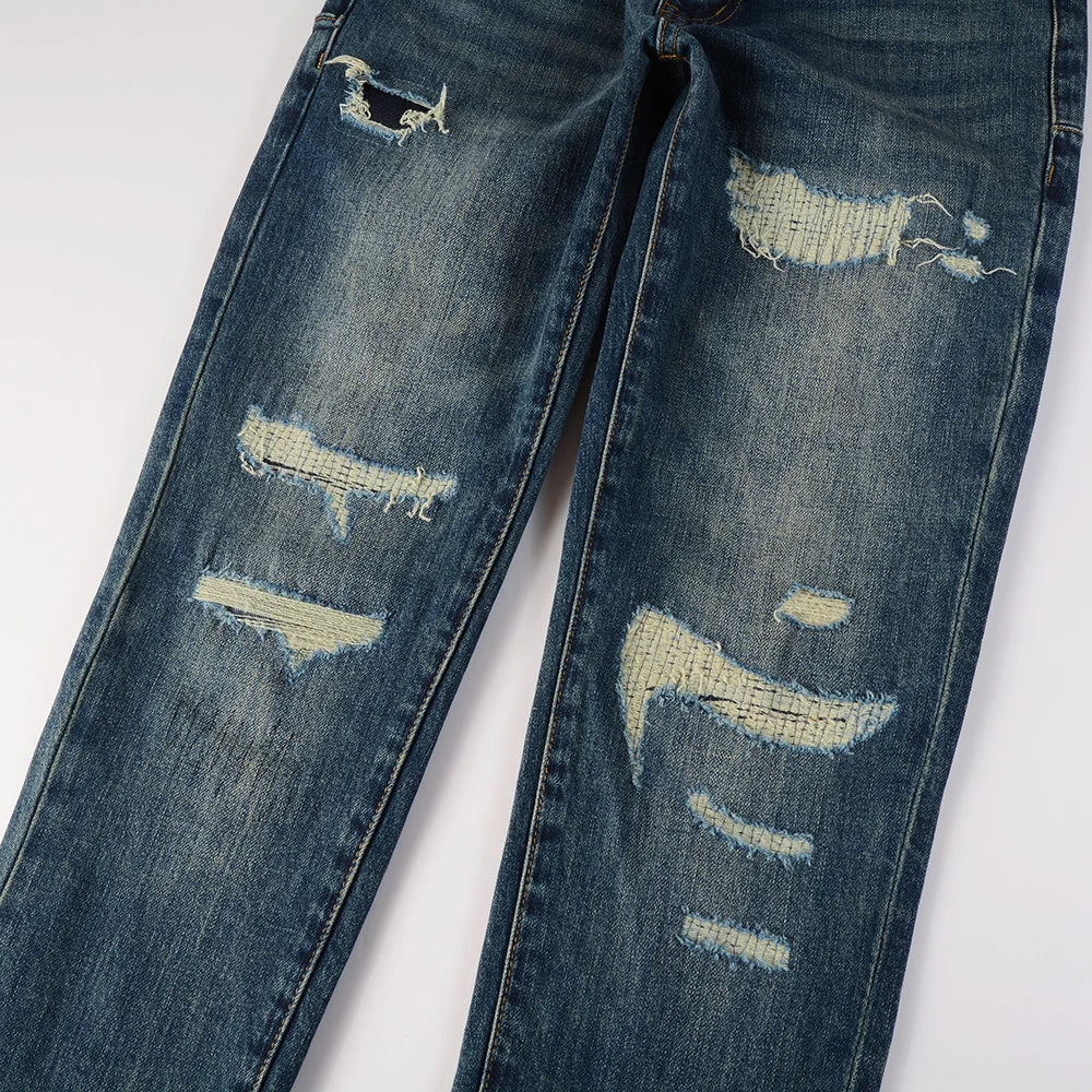 Ripped Denim Jeans Blue