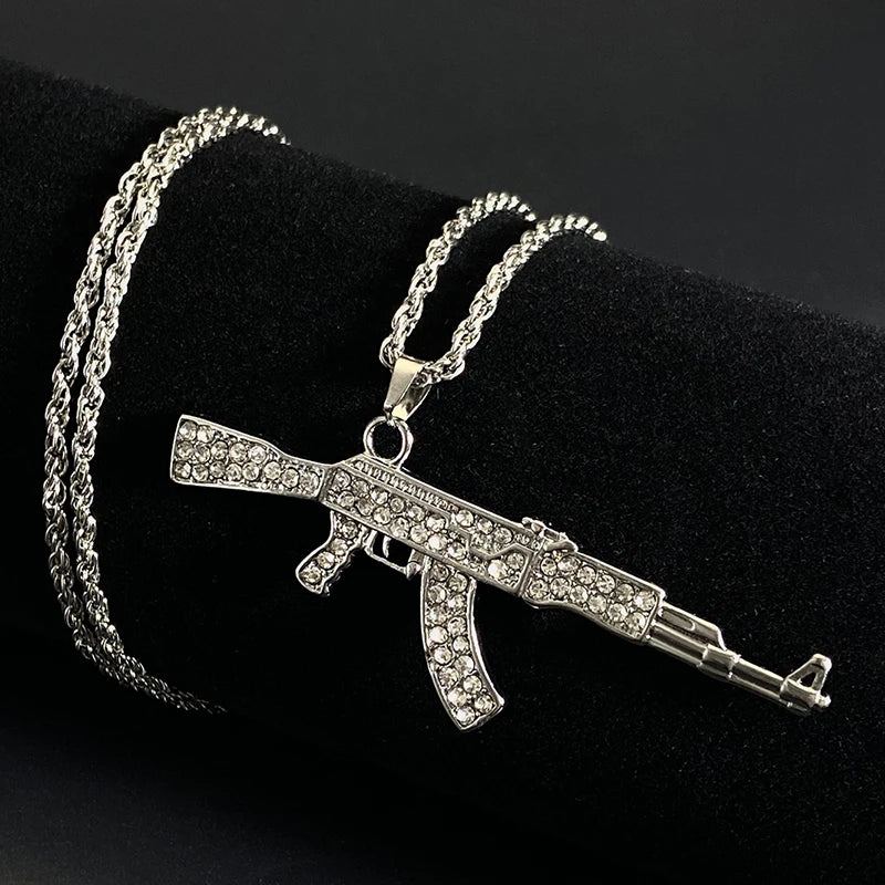 Glock Chain De Oro Amarillo 18K / Silver