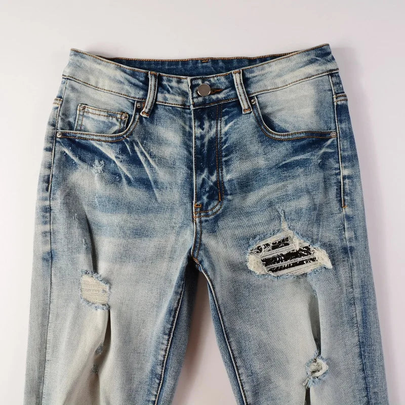 Paisley Bandana Jeans