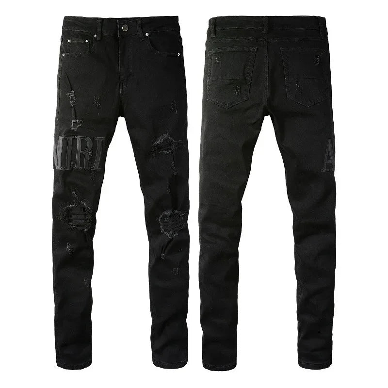 Trendy Embroidered Jeans