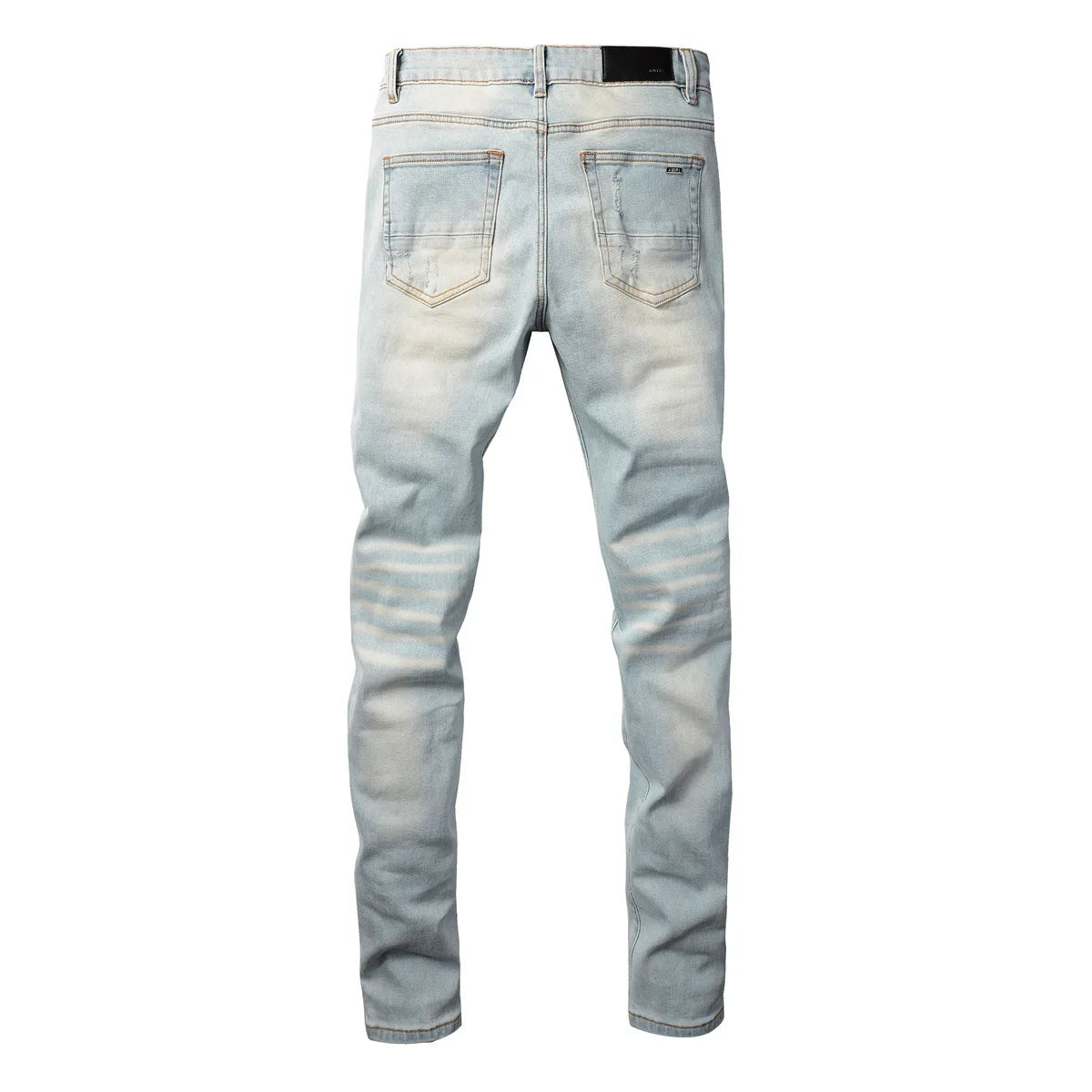 Trendy Casual Patched Jeans