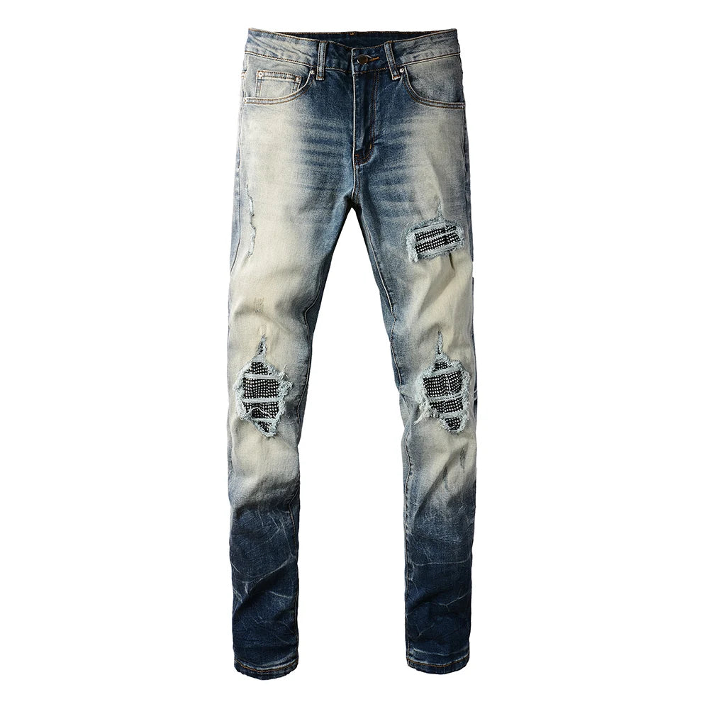 Crystal Patch Denim Jeans
