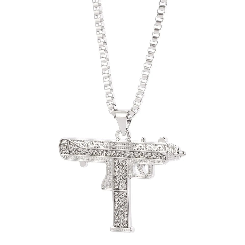Glock Chain De Oro Amarillo 18K / Silver