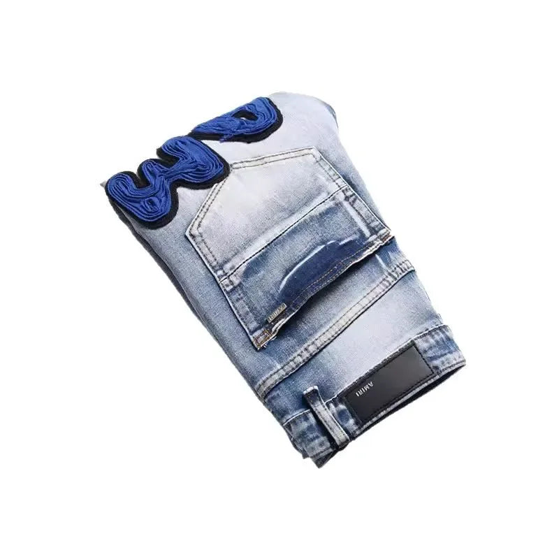 Trendy Hole Design Jeans