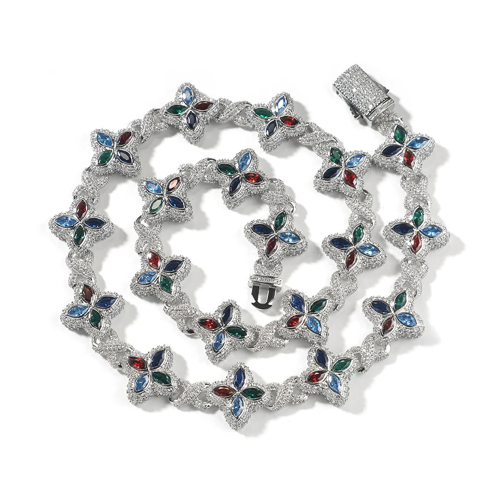 Zirconia Clover Chain
