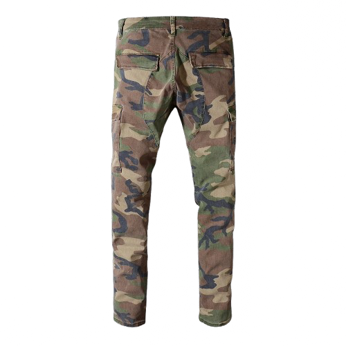 Camouflage Printed Jeans