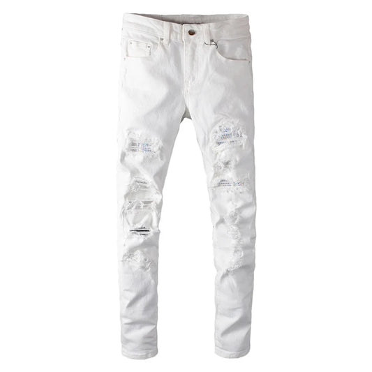 White Crystal Jeans