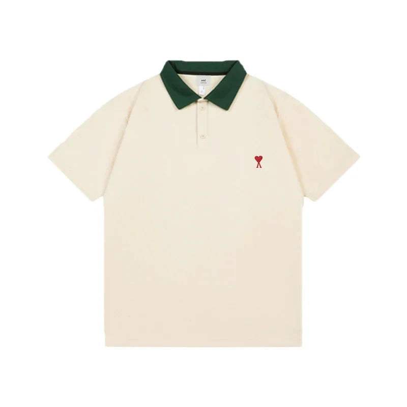 Casual Style Apricot Polo