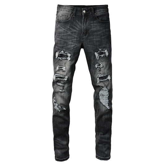 Crystal Stretch Denim Jeans