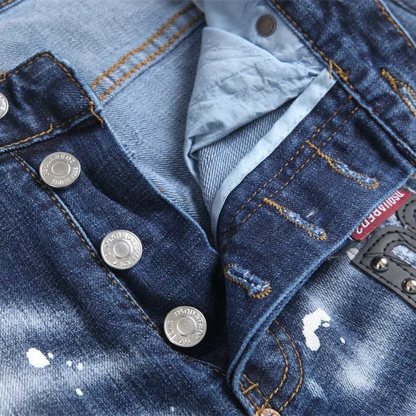 Patchwork Embroidered Jeans