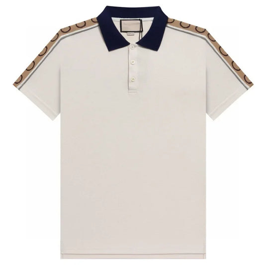 Loose Casual Apricot Polo Shirt