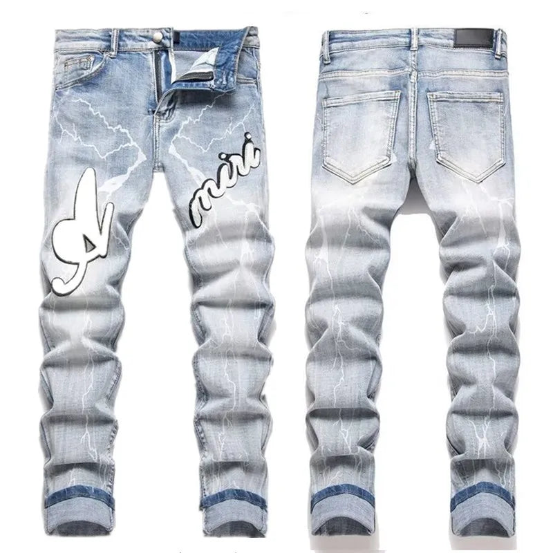 Washed Denim Jeans