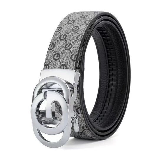 Genuine Silver Leather Belt