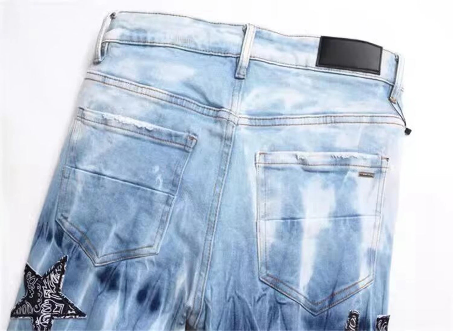 Star Embroidery Jeans