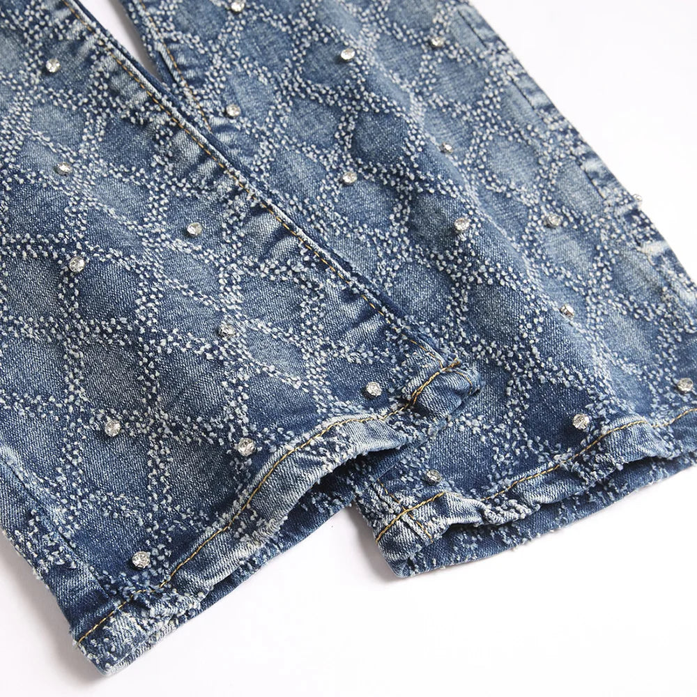 Crystal Boot Cut Denim Jeans