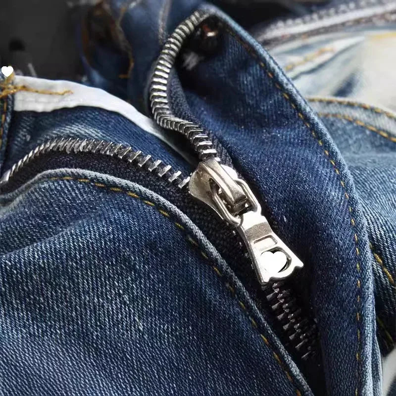 Trendy Embroidered Jeans