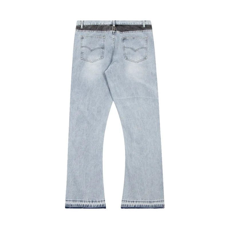 Seasonal Embroidered Flared White Jeans