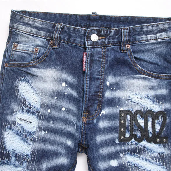 Patchwork Embroidered Jeans