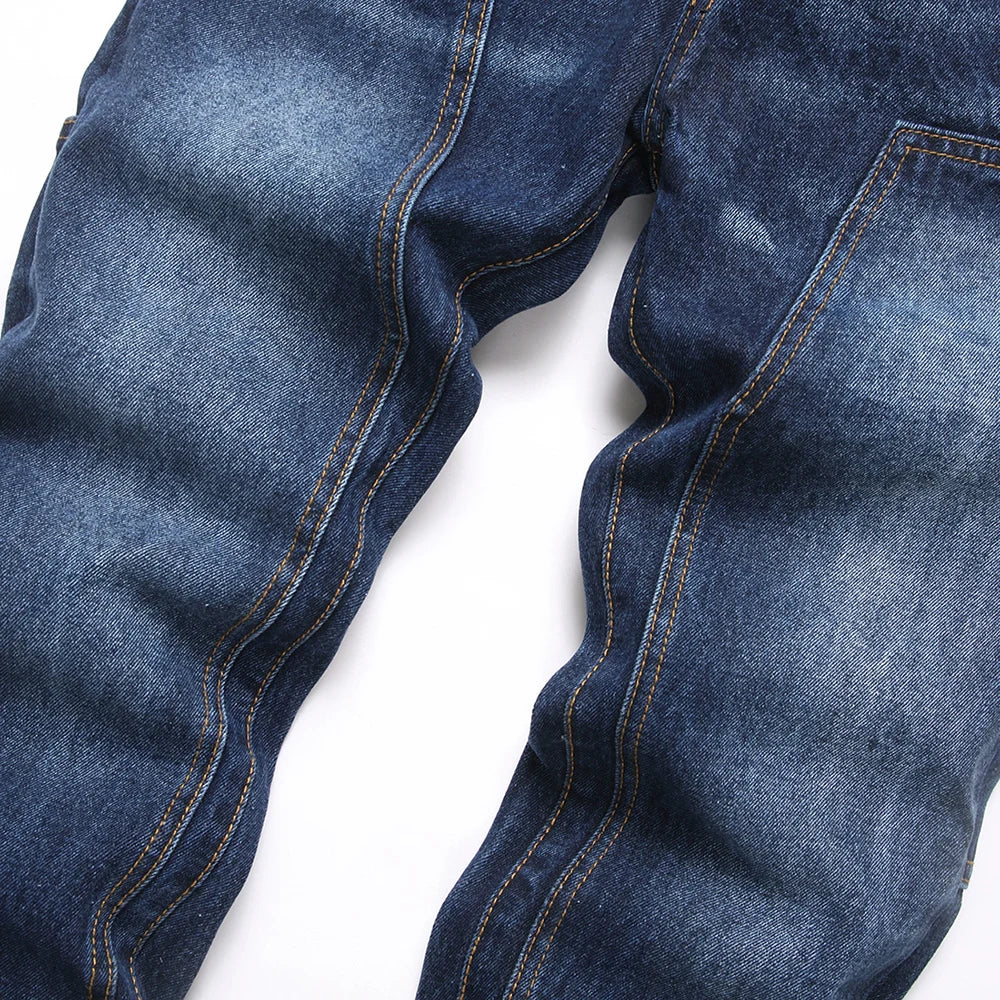 Blue Denim Cargo Jeans