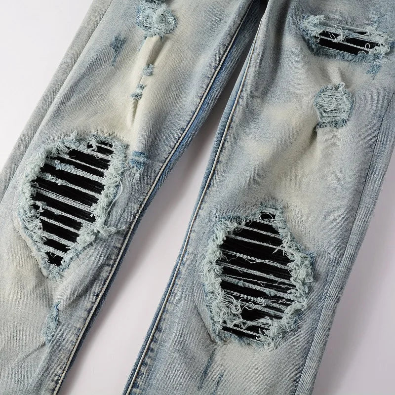 Holes Black Ripped Jeans