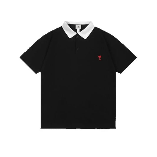 Casual Style Black Polo