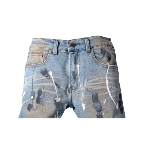 Crystals Patchwork Jeans