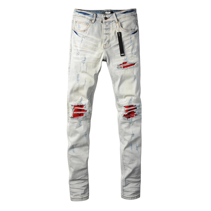 Red Patch Jeans