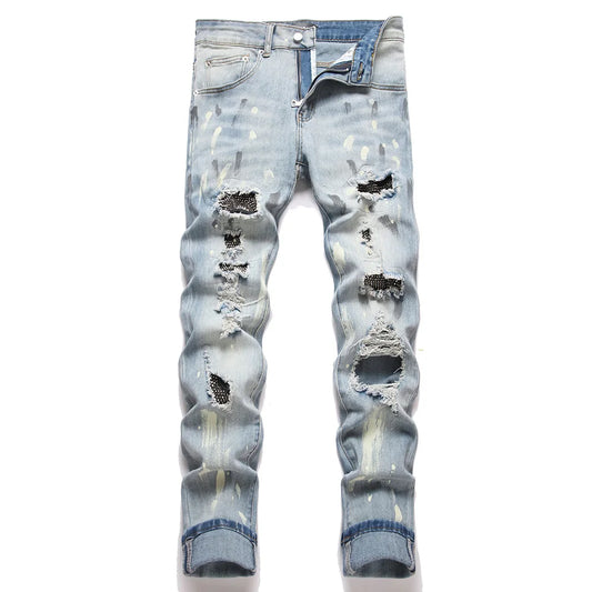 Crystal Patch Denim Jeans