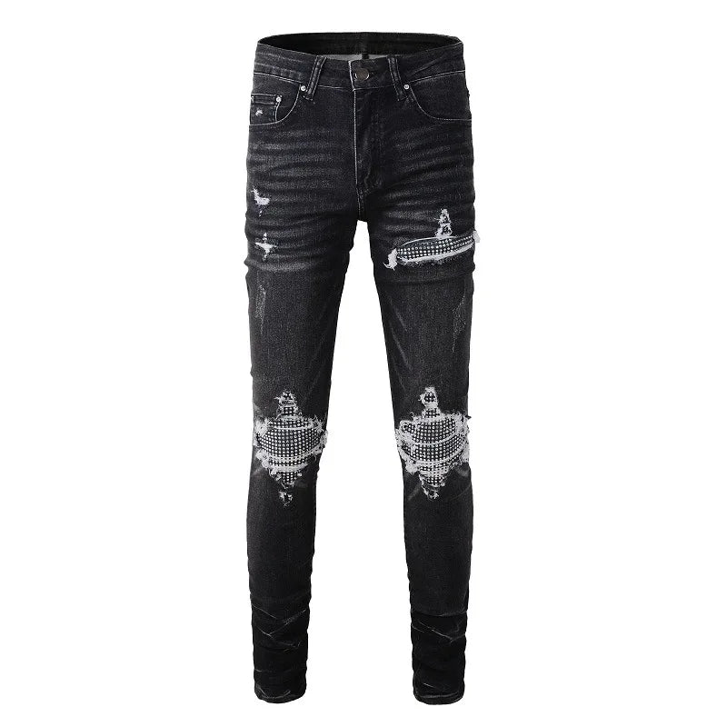 Gray Distressed Jeans