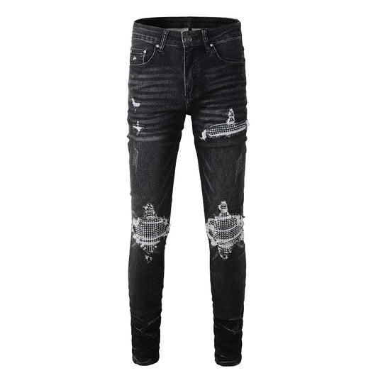 Gray Distressed Jeans