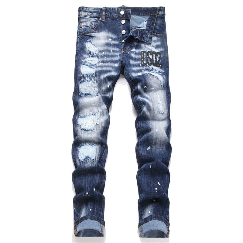 Patchwork Embroidered Jeans