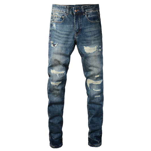 Ripped Denim Jeans Blue