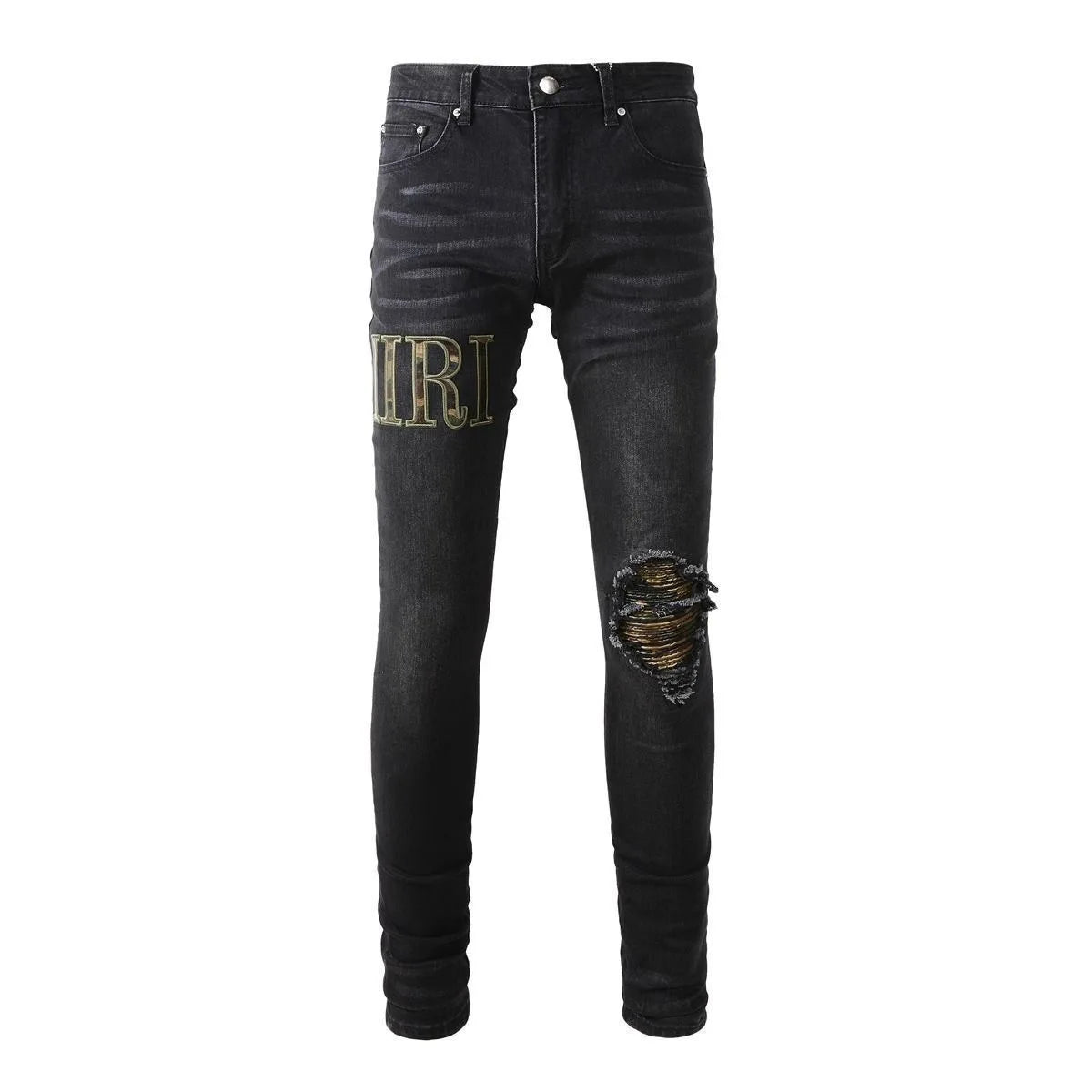 Mlitary Letters Jeans