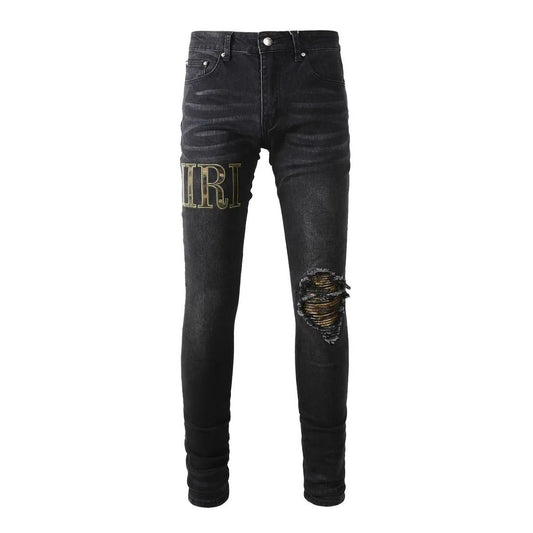Mlitary Letters Jeans