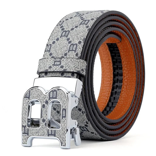 Leather Business Silver Belt