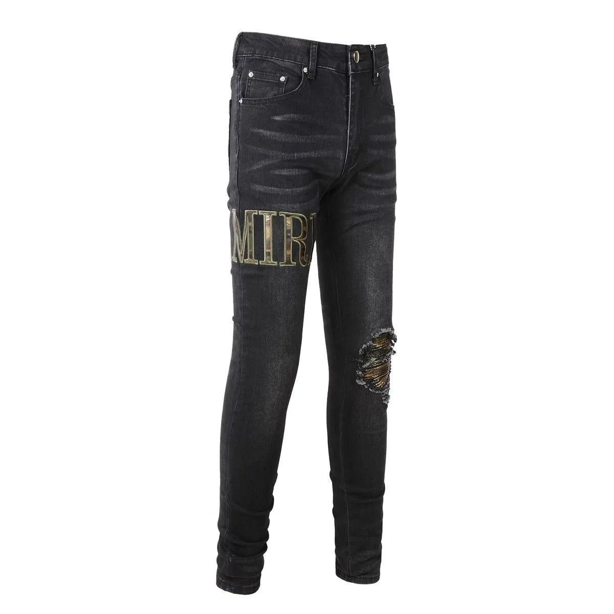 Mlitary Letters Jeans