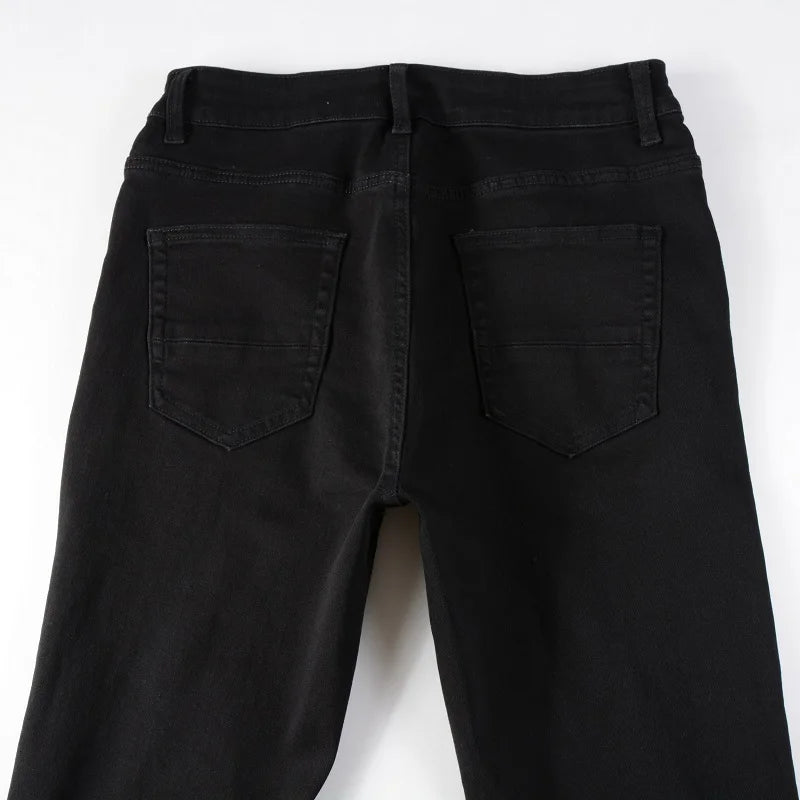 Distressed Black Jeans