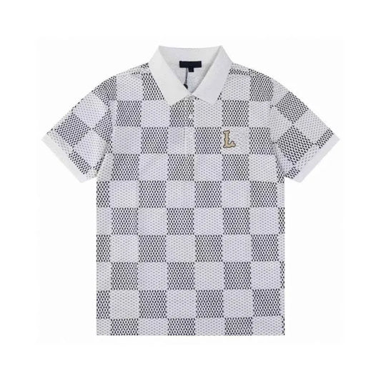 L White Polo Shirt