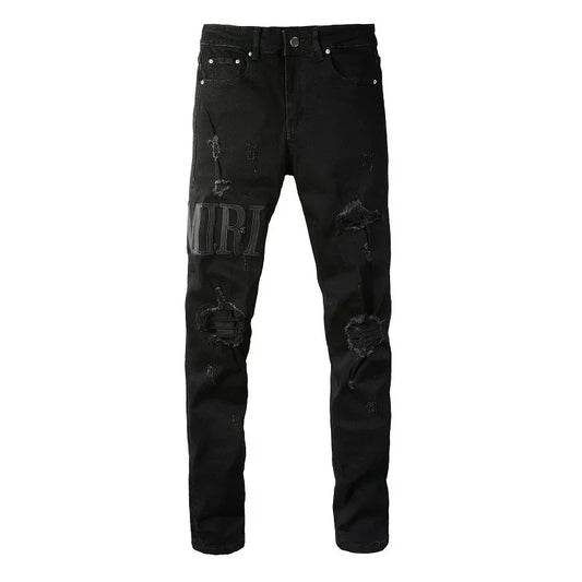 Trendy Embroidered Jeans