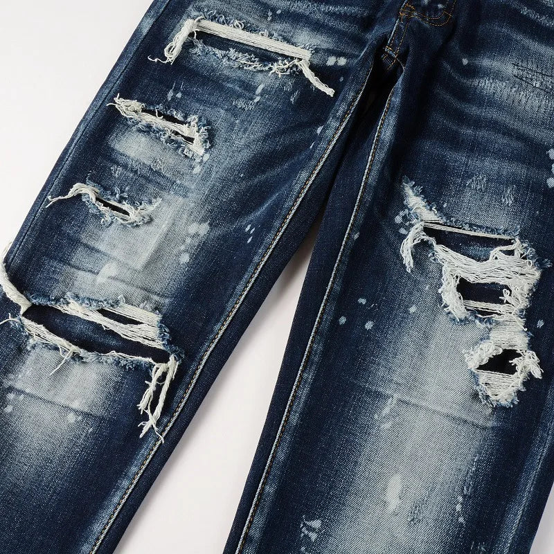 Patch Ripped Jeans